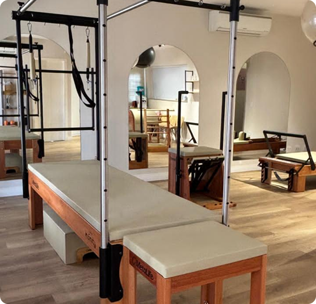 Equipamentos do estúdio de Pilates